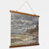 Bord de mer à Sainte-Adresse |  zeegezicht Hangend Wandkleed (Gebogen)