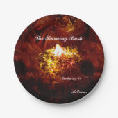 bord "De verbrande Struik" (Voorkant)