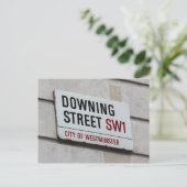 Bord Downing Street Briefkaart (Staand voorkant)