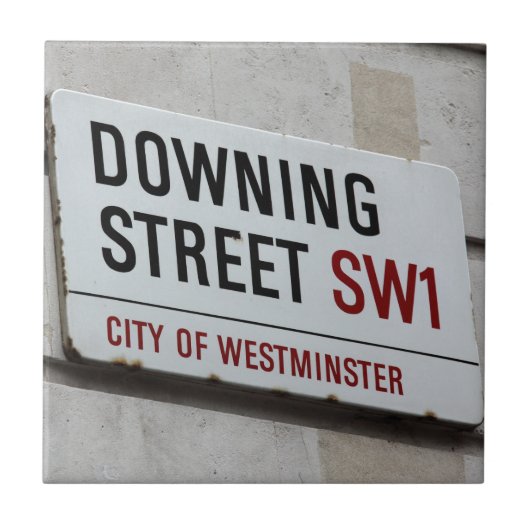 Bord Downing Street Tegeltje (Voorkant)