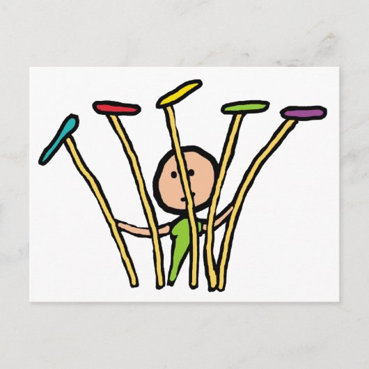 Bord draaien briefkaart (Voorkant)