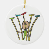 Bord draaien keramisch ornament (Voorkant)