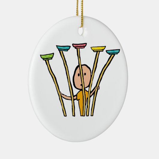 Bord draaien keramisch ornament (Rechts)