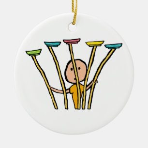 Bord draaien keramisch ornament