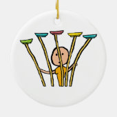 Bord draaien keramisch ornament (Achterkant)