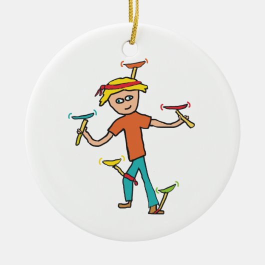 Bord draaien keramisch ornament (Voorkant)