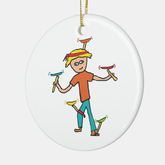 Bord draaien keramisch ornament (Links)