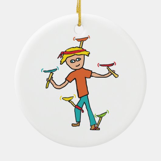 Bord draaien keramisch ornament (Achterkant)