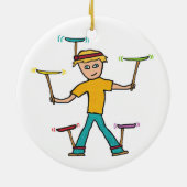 Bord draaien keramisch ornament (Achterkant)