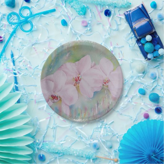 BORD DRIE WITTE ORCHIDEN PAPIER (Feest)