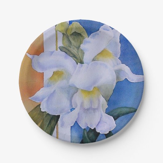 BORD DRIE WITTE SNAPDRAGONS PAPIER (Voorkant)