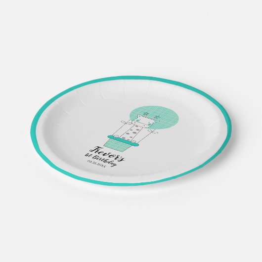 Bord eerste geboorte Giraffe (Gekanteld)