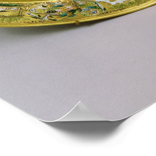 Bord eigendom van Tsar Alexei Mikhailovich Romanov Poster (Hoek)