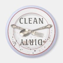 Bord- en Silverware Clean Dirty Dishwasmachine