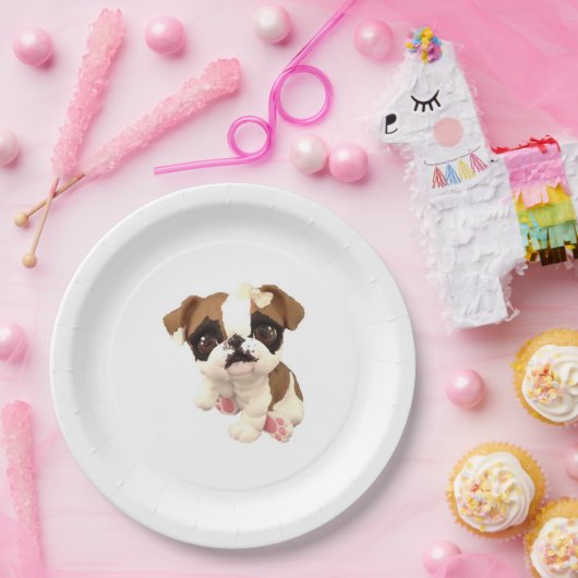 Bord Engels bulldog Paper (Feest)