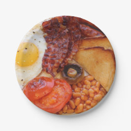 Bord Engelse ontbijtpapierpartij