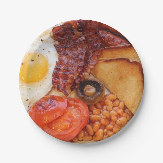 Bord Engelse ontbijtpapierpartij (Voorkant)