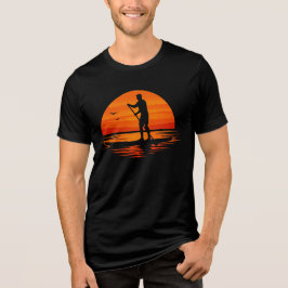 Bord. Evenwicht. Gelukzaligheid. - Sunset Stand Up Tri-Blend Shirt