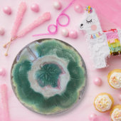 bord "Faux majolica #3" 9" Ronde papier (Feest)