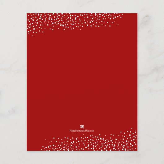 Bord feestdagen voor kerstfeestdagen in het  (Achterkant)