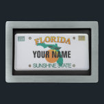 Bord Florida-licentie (aanpasbaar) Gesp<br><div class="desc">De jouw naam van het tussenvoegsel (of een andere tekst) zolang het past. Wat je ziet is wat je krijgt. Meer objecten met dit ontwerp: www.zazzle.com/aura2000/floridalicenseplate</div>