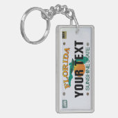 Bord Florida-licentie (aanpasbaar) Sleutelhanger (Voorkant Links)