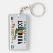 Bord Florida-licentie (aanpasbaar) Sleutelhanger (achterkant)