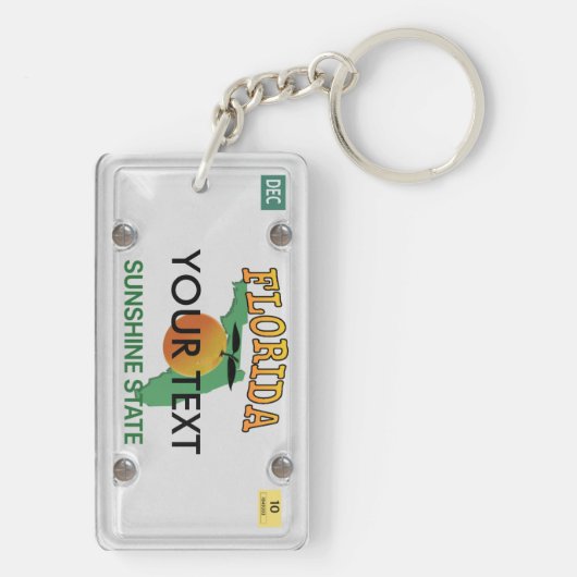 bord Florida sleutelhanger (achterkant)