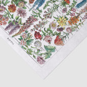 Bord Franse dictionary Print-No.22137-Flowers/Fle Tissuepapier (Detail)