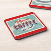  bord - Fresh Brewed Coffee Bier Onderzetter (Linkerzijde)