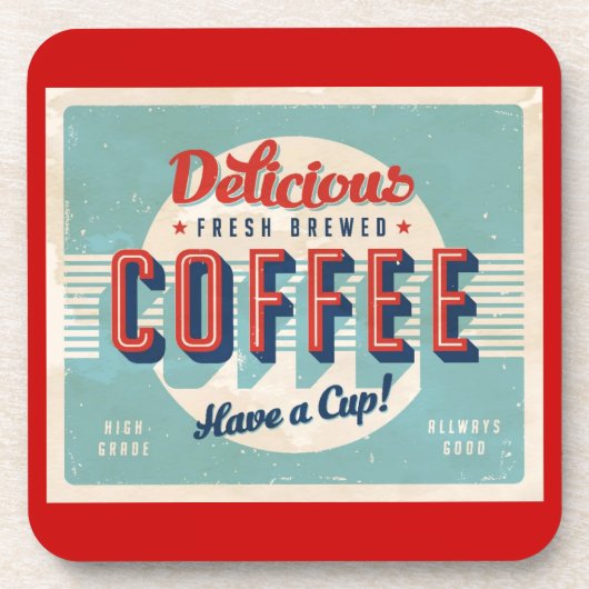  bord - Fresh Brewed Coffee Bier Onderzetter (Voorkant)