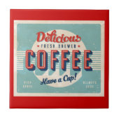 bord - Fresh Brewed Coffee Tegeltje (Voorkant)