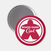 Bord Game Gal White Lijst Magnet (Voorkant / Achterkant)
