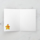 Bord Game Meeple Kerstmis Kaart (Binnen)