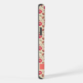 Bord Geel Bloemen Roze Rood iPhone Hoesje (Rechterkant)