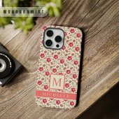  Bord Geel Bloemen Roze Rood iPhone Hoesje