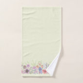 Bord Geel en Waterverf Floral Tuinset Bad Handdoek (Handdoek)