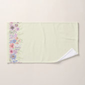 Bord Geel en Waterverf Floral Tuinset Bad Handdoek (Handdoek)