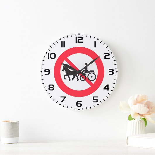 Bord 'Geen door paarden getrokken voertuigen' Grote Klok
