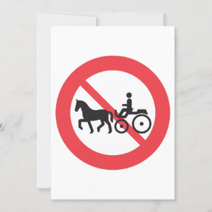 Bord geen door paarden getrokken voertuigen kaart