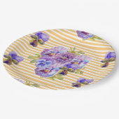 Bord gele kunstbloemen Patroon Papierpartij (Gekanteld)