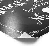 bord Gelieve ons gastenboek te ondertekenen Foto Afdruk (Hoek)