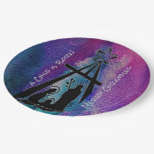 Bord Glas in lood Nativiteitspapier (Gekanteld)