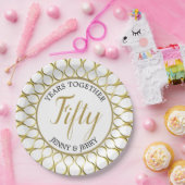 Bord Gold- en White-elegant Jubileum (Feest)