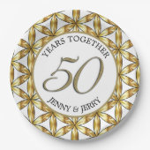 Bord Gold- en White-elegant Jubileum (Voorkant)