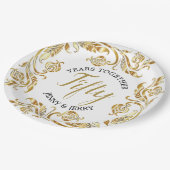 Bord Gold- en zwarte elegant Jubileum (Gekanteld)