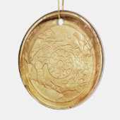 Bord (goud) keramisch ornament (Links)