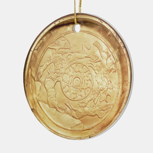 Bord (goud) keramisch ornament (Links)