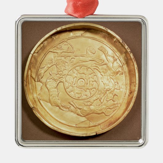 Bord (goud) metalen ornament (Voorkant)