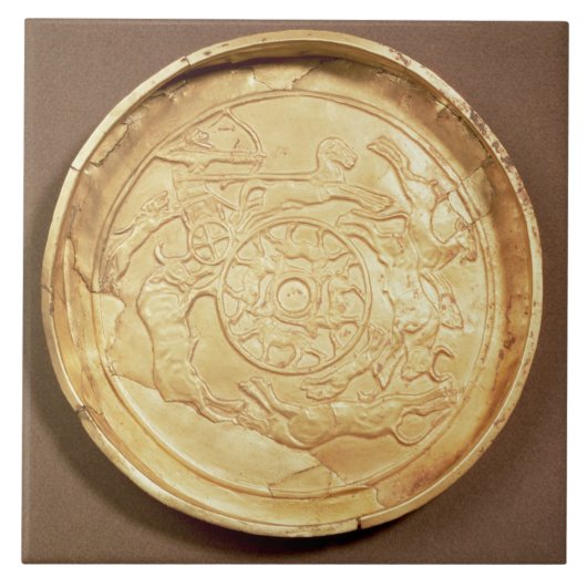 Bord (goud) tegeltje (Voorkant)